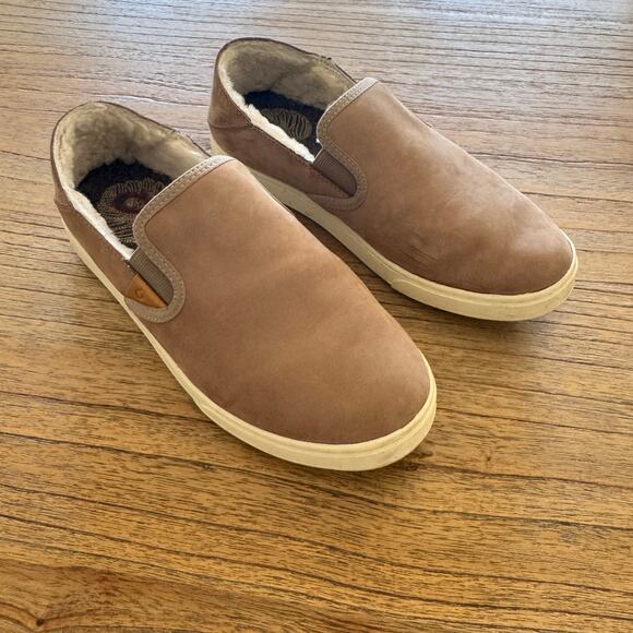 Olukai Pehuea Heu Genuine Shearling Slip On - Size 8 - Picture 1 of 7